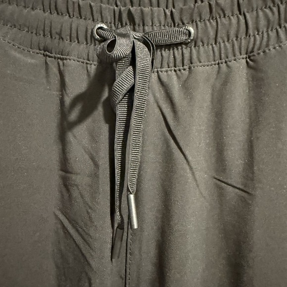 Eddie Bauer Women's Sz 8 Black Drawstring Fleece Lined Hiking Pant Zip Pockets - Picture 5 of 10